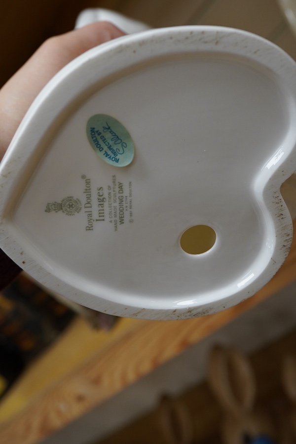 A Royal Doulton Images group and four LLadro figures